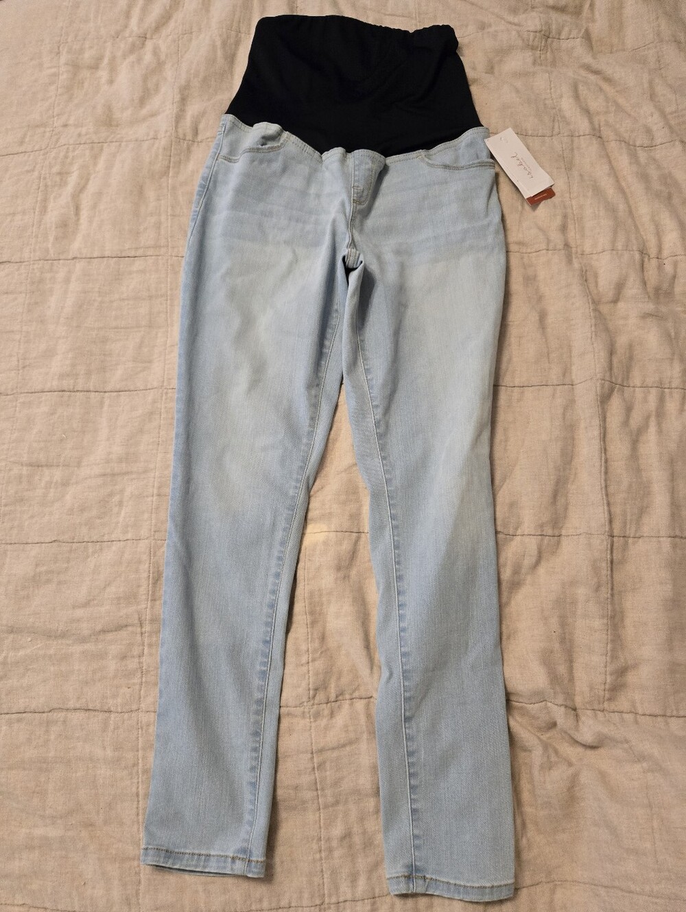 Isabel By Ingrid & Isabel Over The Belly Skinny Light Wash Jeans 8
